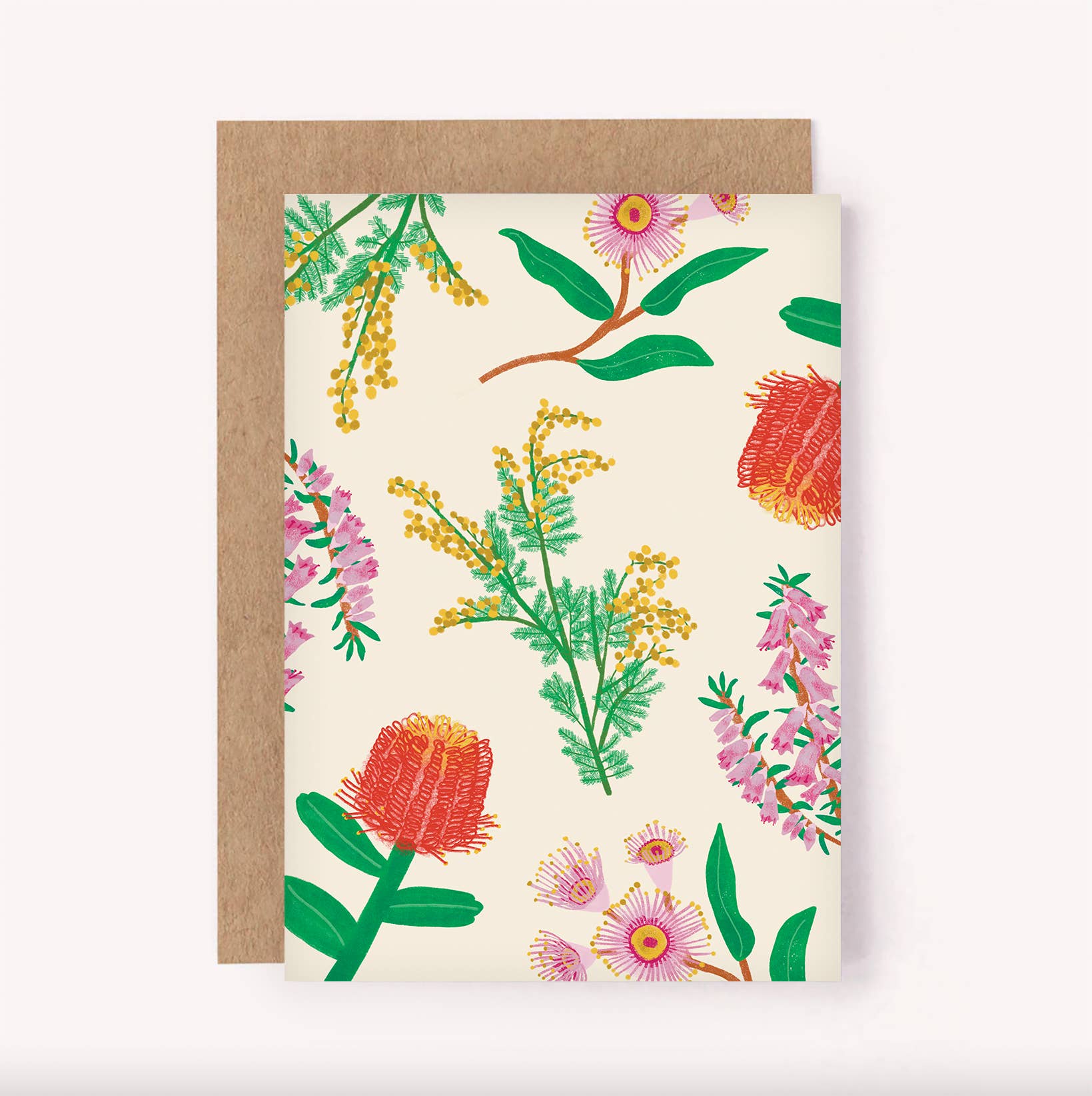 Australian Wildflower Card - Illustrated Floral Greeting – Samsara Studio
