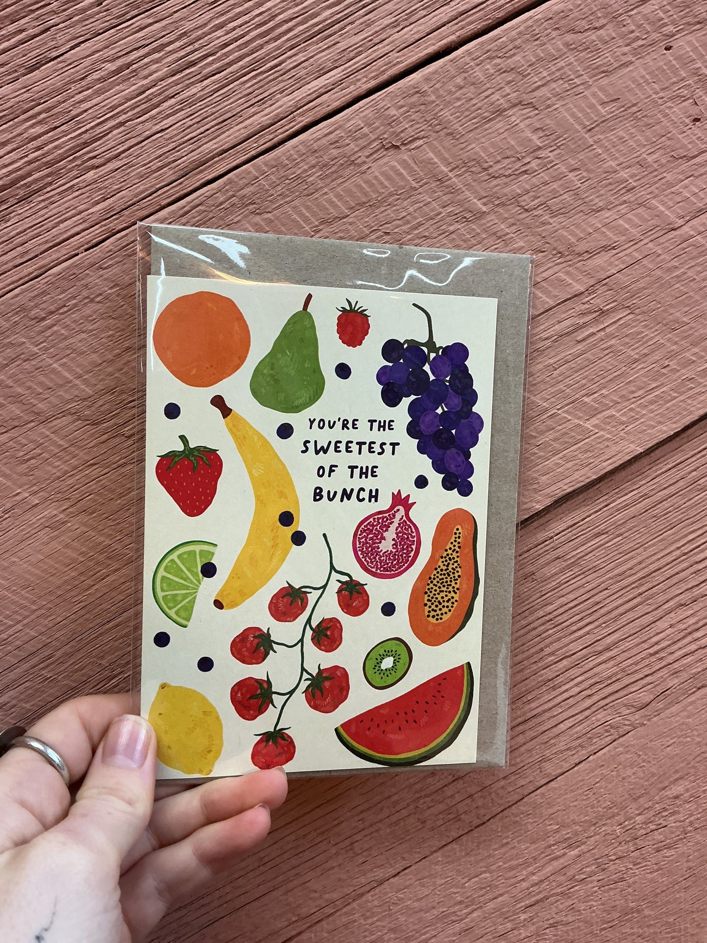 Your the sweetest of the bunch card