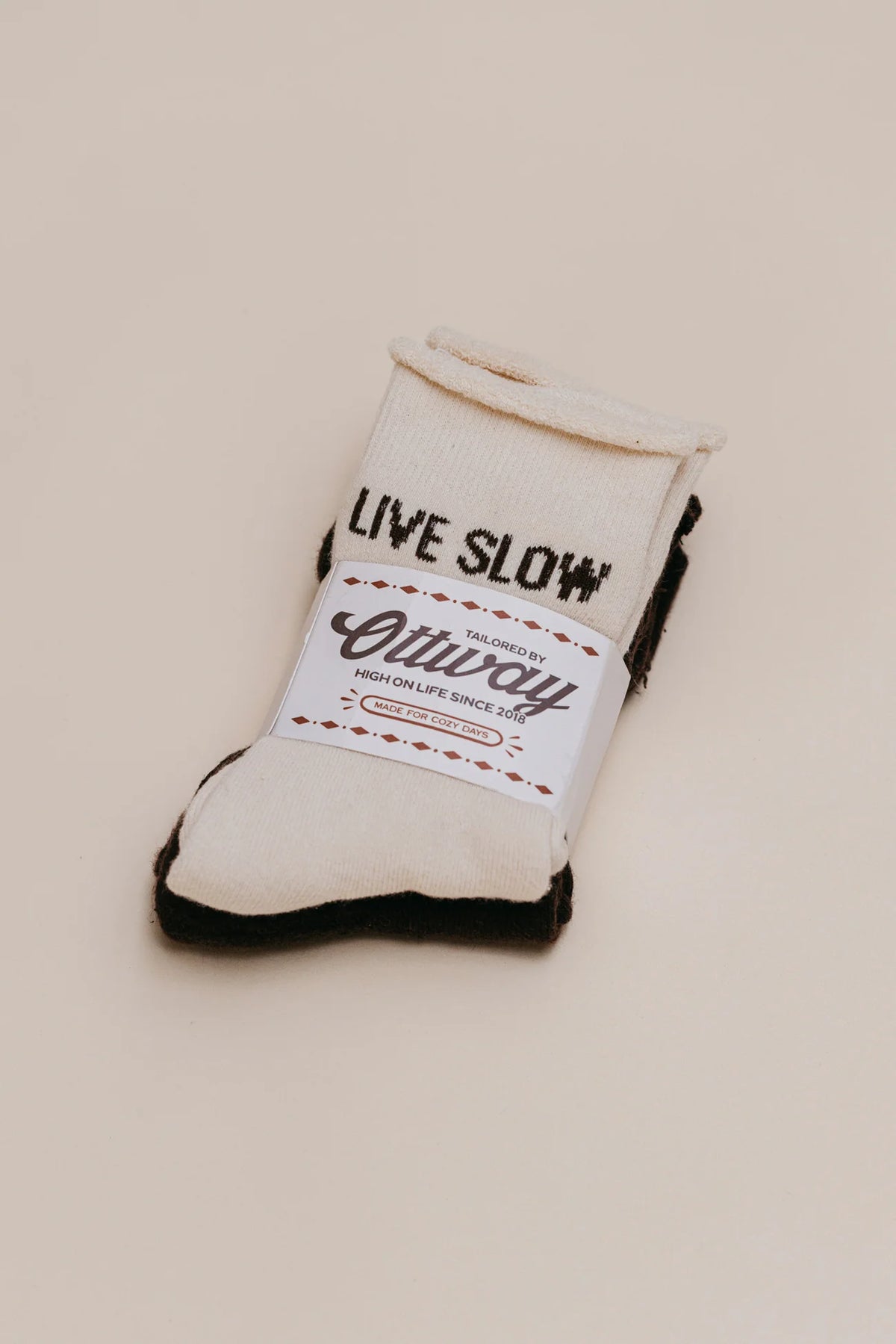Live Slow Socks - set of 2
