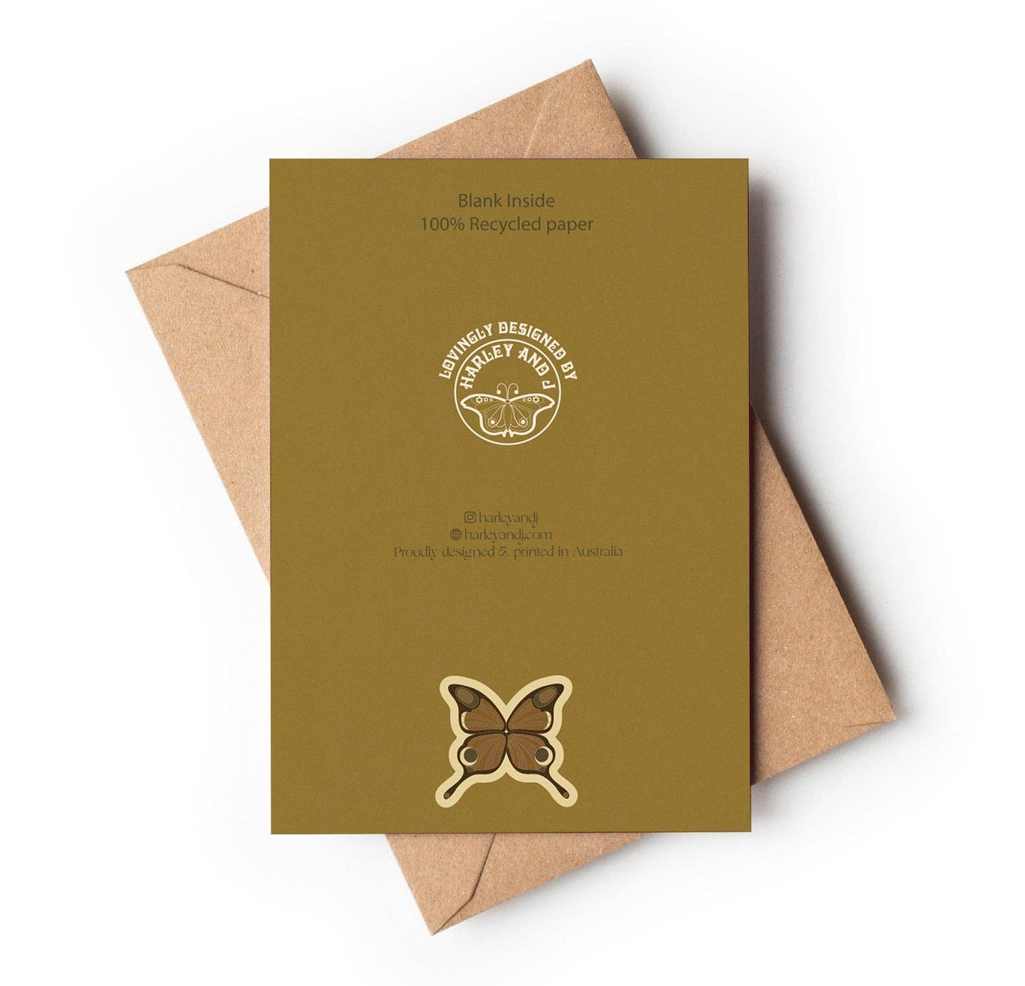 Vintage Butterfly Pinup - Retro Style Greeting Card