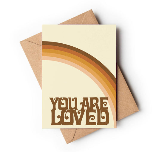 You Are Loved - Retro Vintage Greeting Card