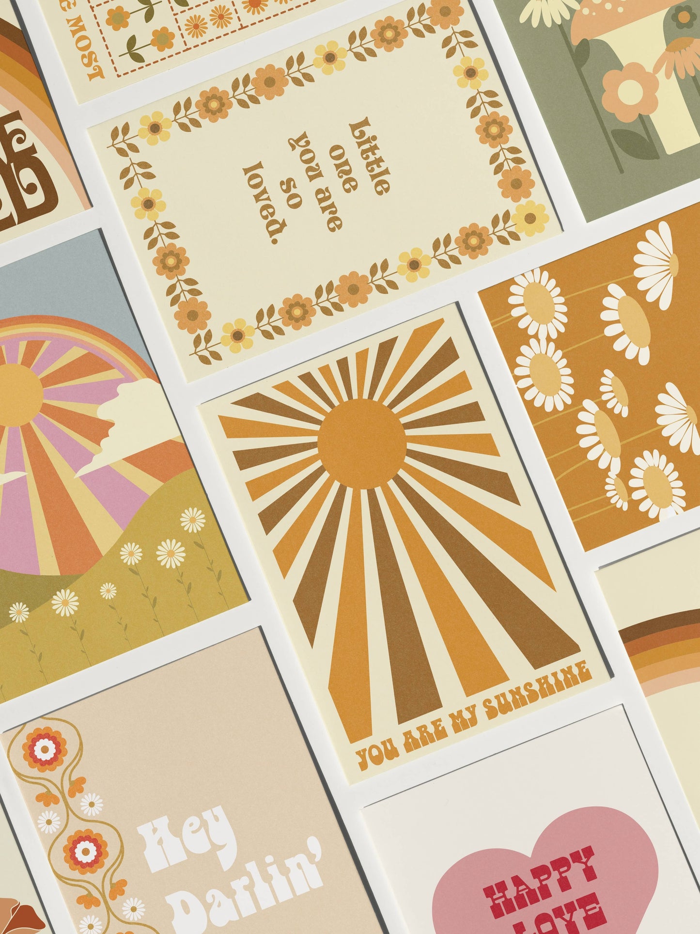 Little One You Are So Loved - Vintage Retro Greeting card