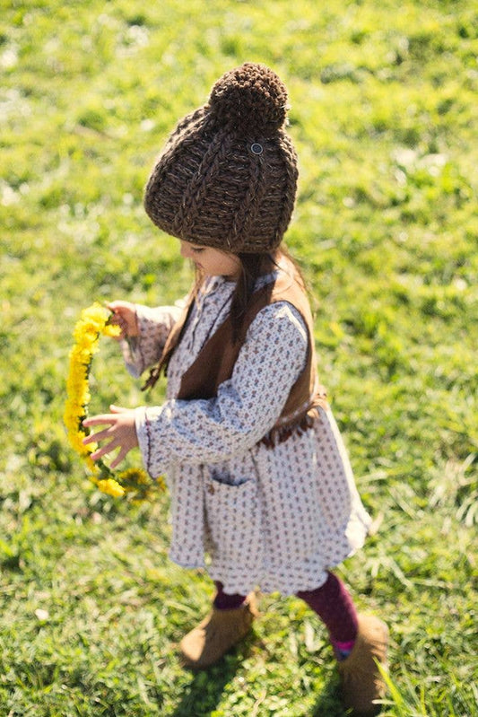 The Shooting Star Beanie - Kids - Beige: Tan / KIDS