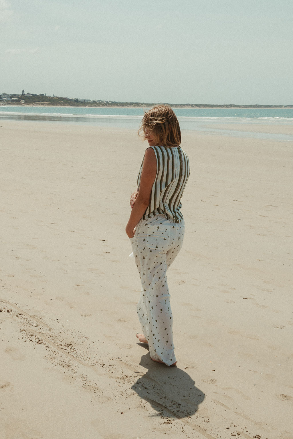 Matlack Pant - White Ditsy