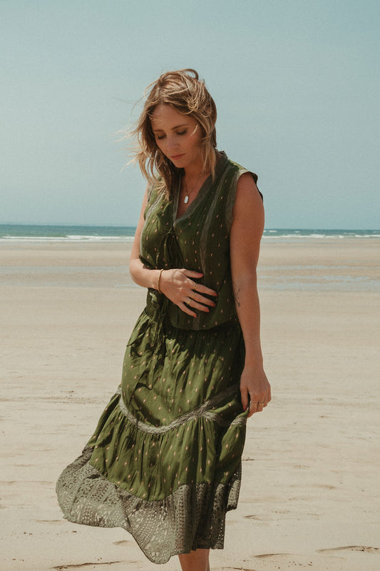 Wilde Skirt | Olive Bandana