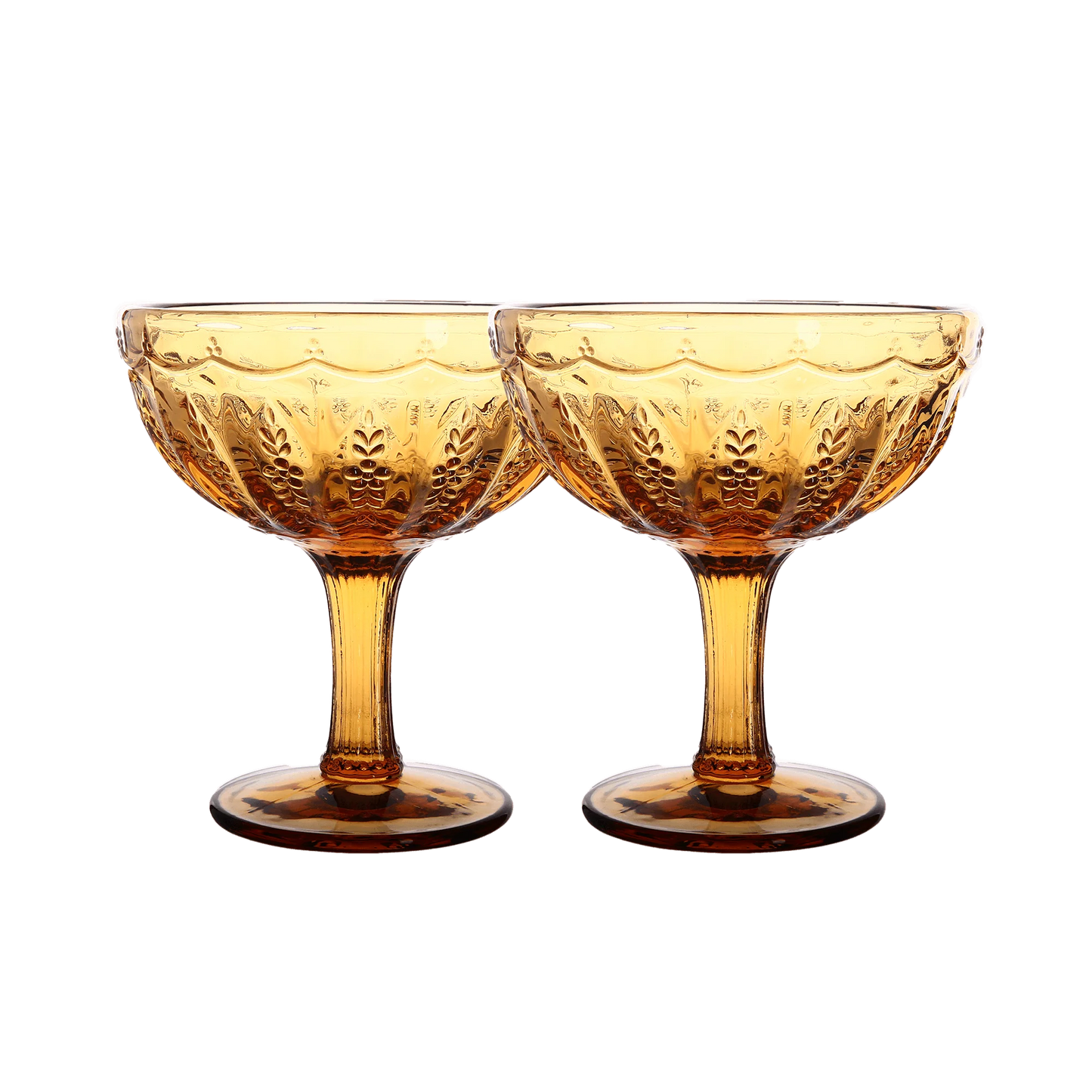 Margarita Glasses Amber - Set of 2