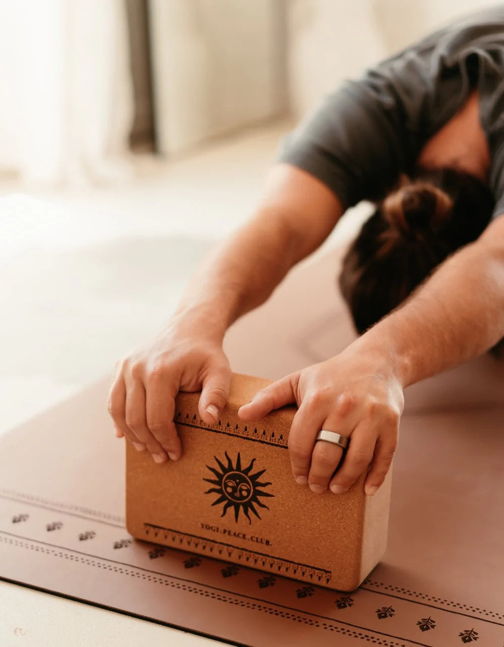 Cork Yoga Block - Sun