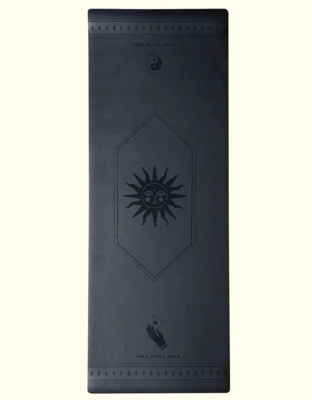 Yoga Mat Deluxe Black Yoga Mat 5 mm