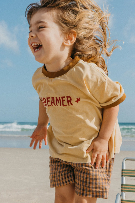 Dreamer Soft Mustard T-Shirt - Kids