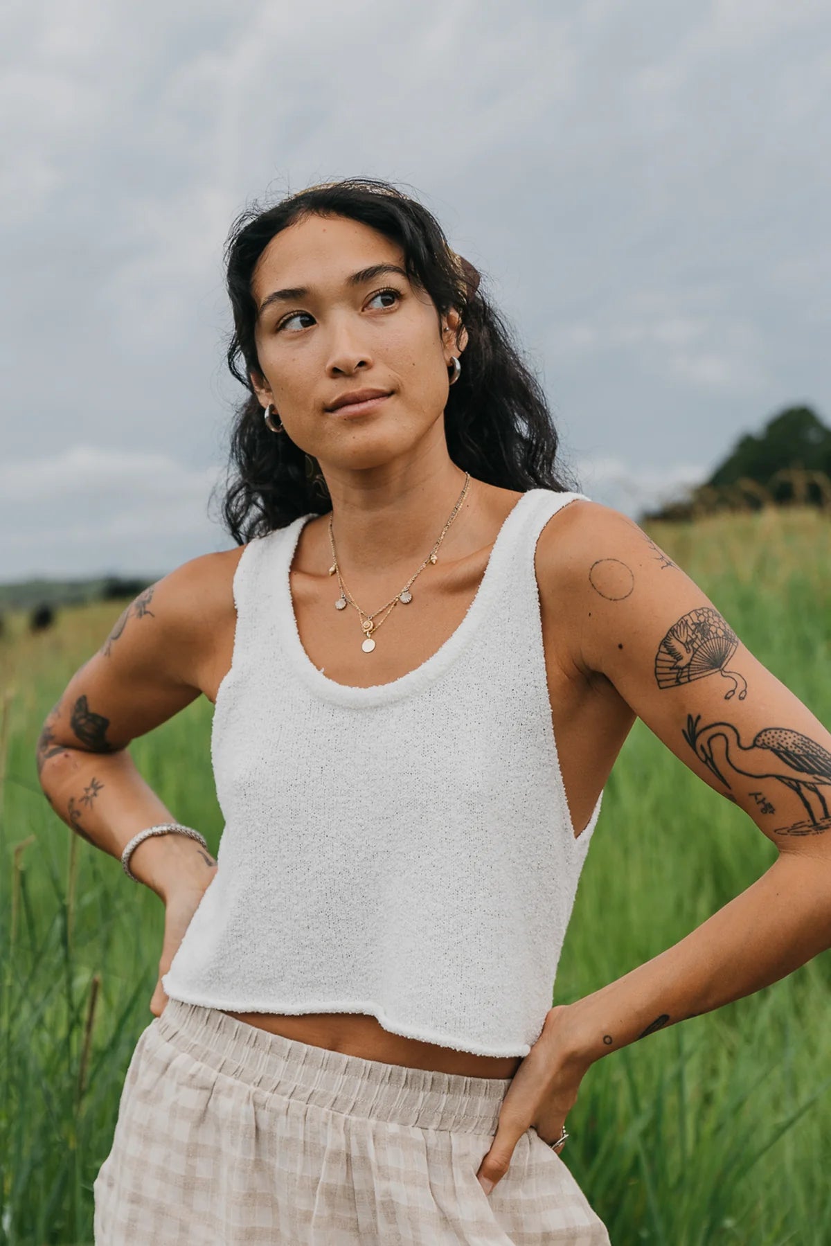 Maya Knit Tank | White