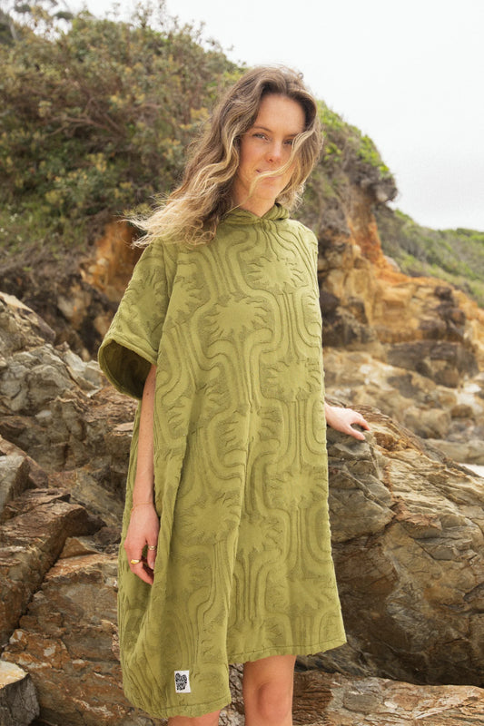 Hooded Changing Towel - Olive