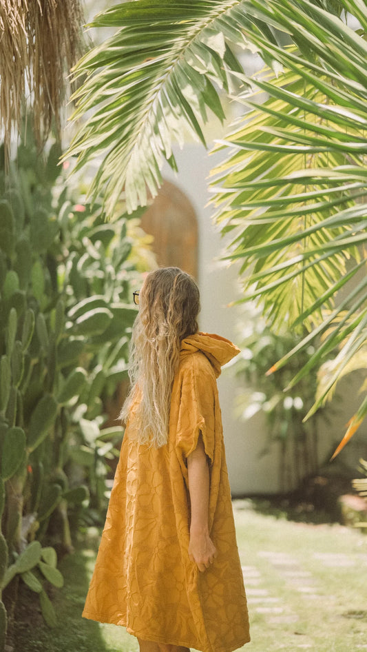 Hooded Changing Towel - Turmeric