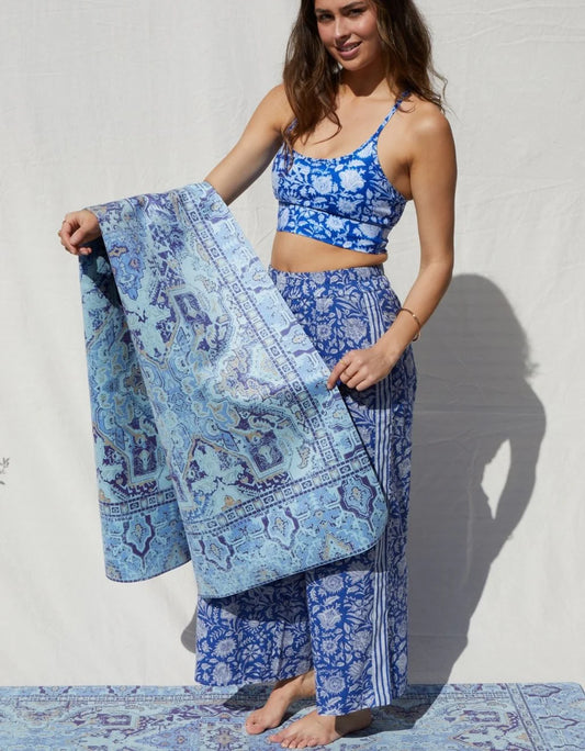 Travel Yoga Mat Oasis Blue 1 mm