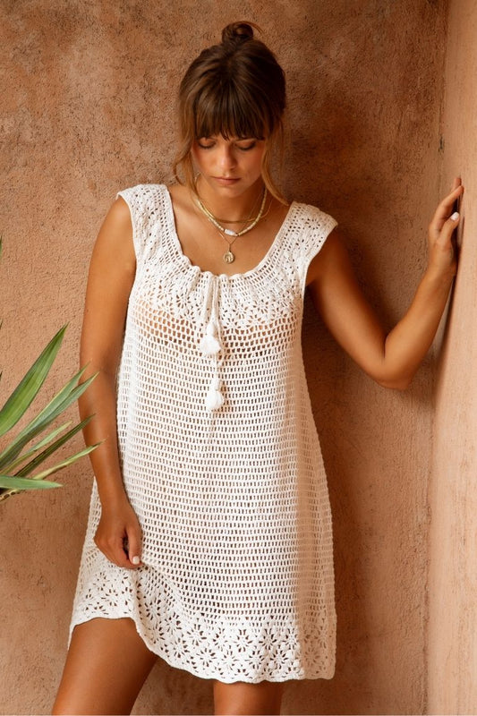Maggie Crochet Mini Dress