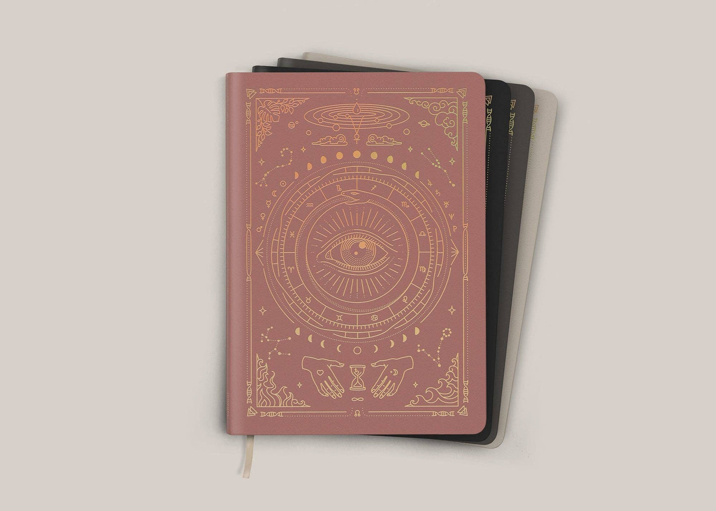 A5 Origins Vegan Leather Journal - Coral Rose