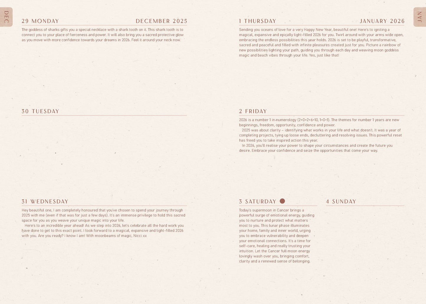 2026 Moon Goddess Diary