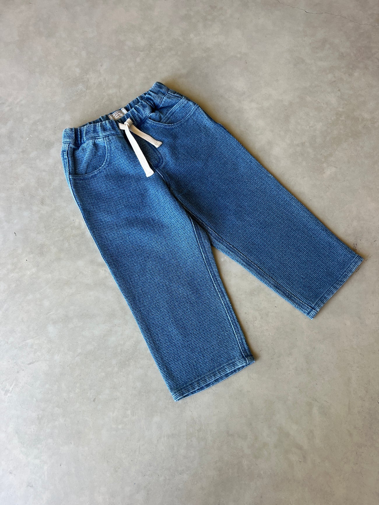 Textured Baggy Jeans Kids