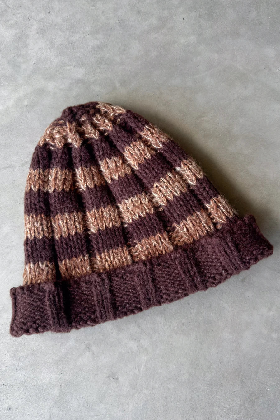 Striped Knitted Beanie | UNISEX