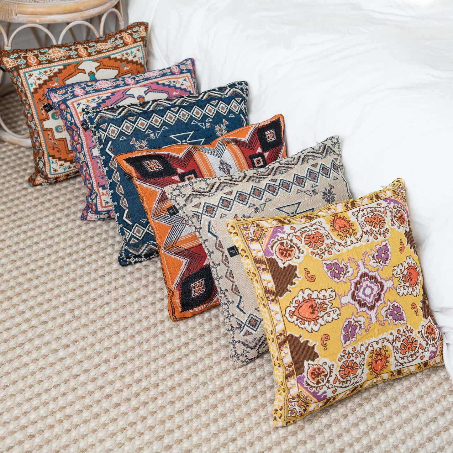 'Strawberry Fields' Woven Scatter Cushion Cover