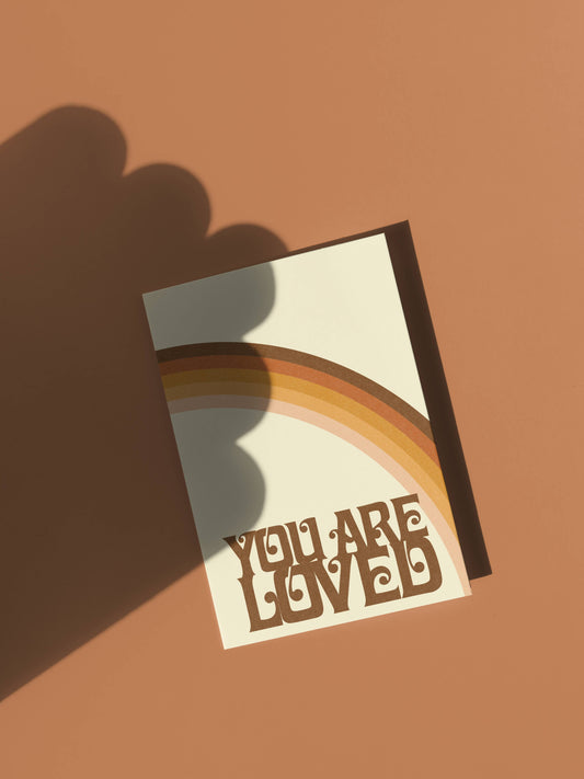 You Are Loved - Retro Vintage Greeting Card