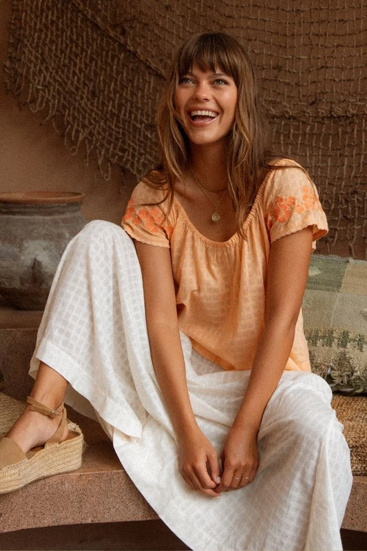 Betty Embroidered Top