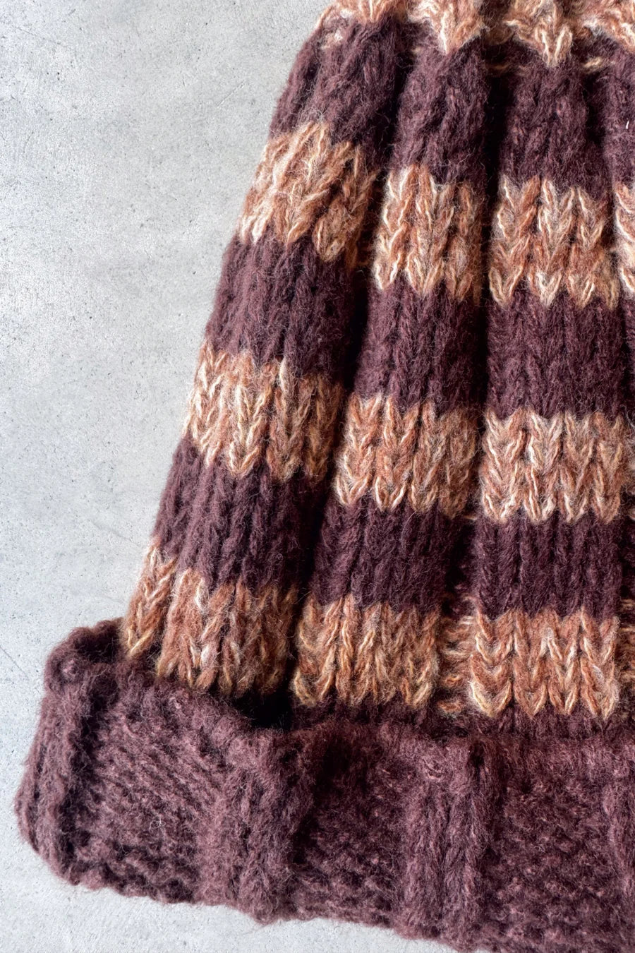 Striped Knitted Beanie | UNISEX