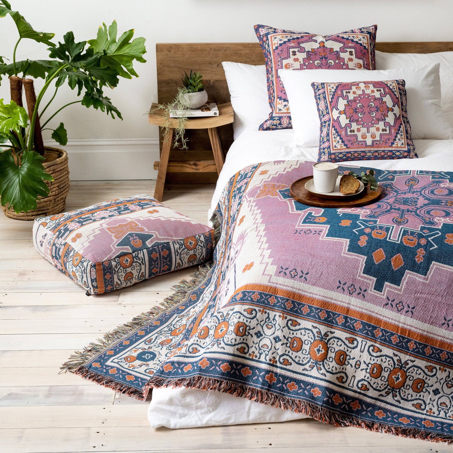 'Strawberry Fields' Woven Scatter Cushion Cover