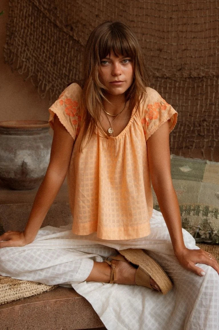 Betty Embroidered Top