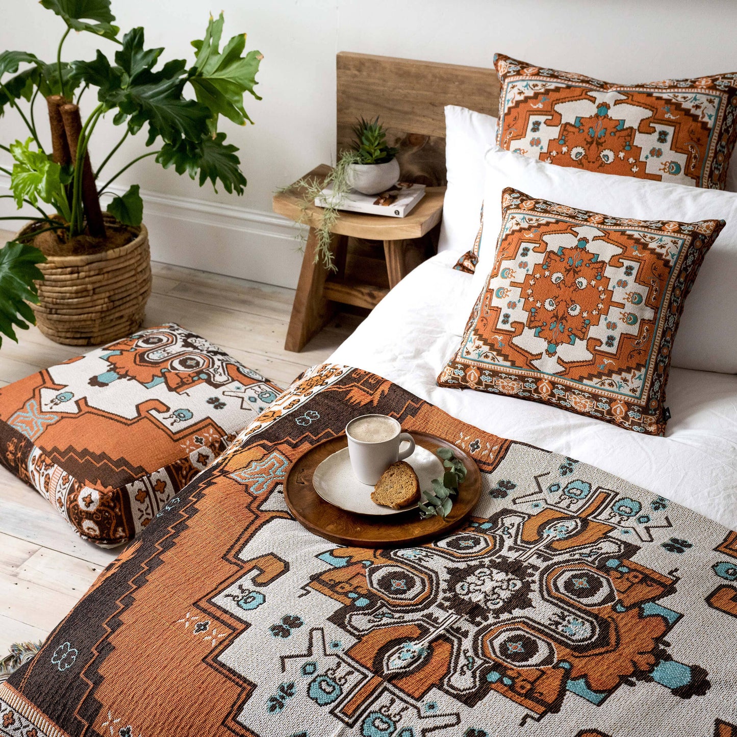 'Norwegian Wood' Woven Scatter Cushion Cover