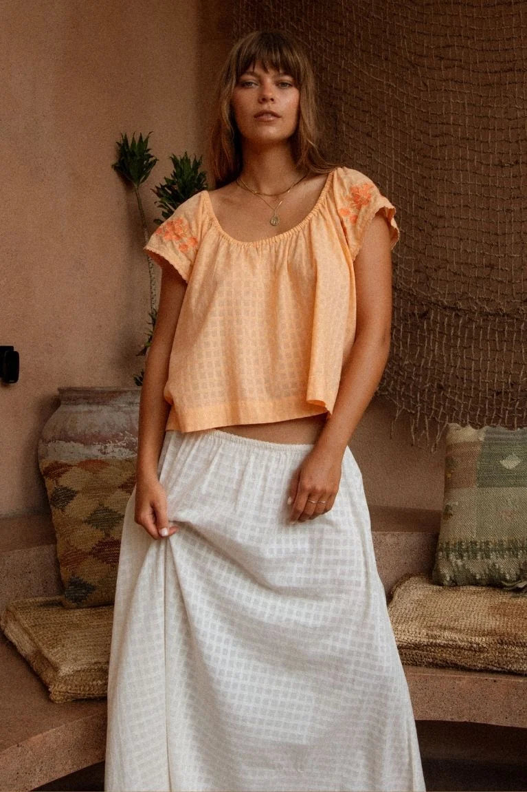 Betty Embroidered Top