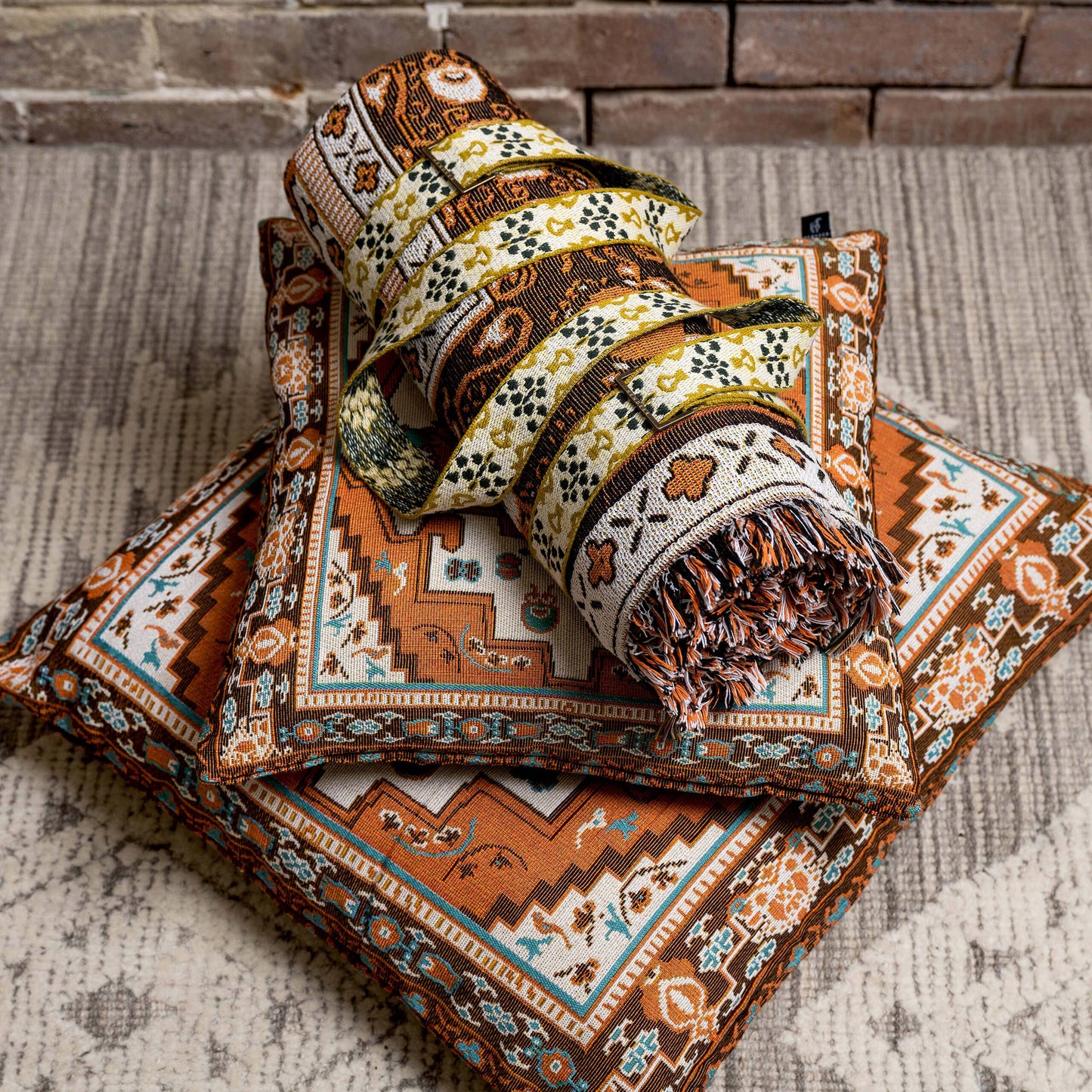 'Norwegian Wood' Woven Scatter Cushion Cover