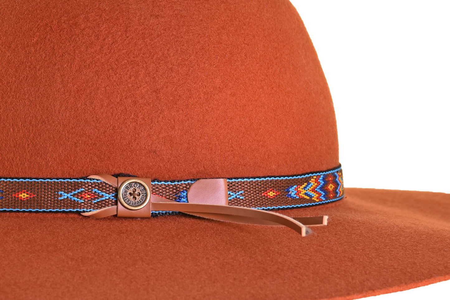 The Little Hippie Floppy Felt Hat - Rusty Orange: Rust / M-L