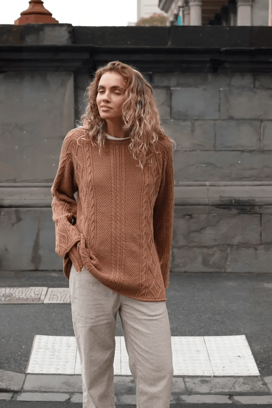 Rory Cable Knit Sweater  | Unisex