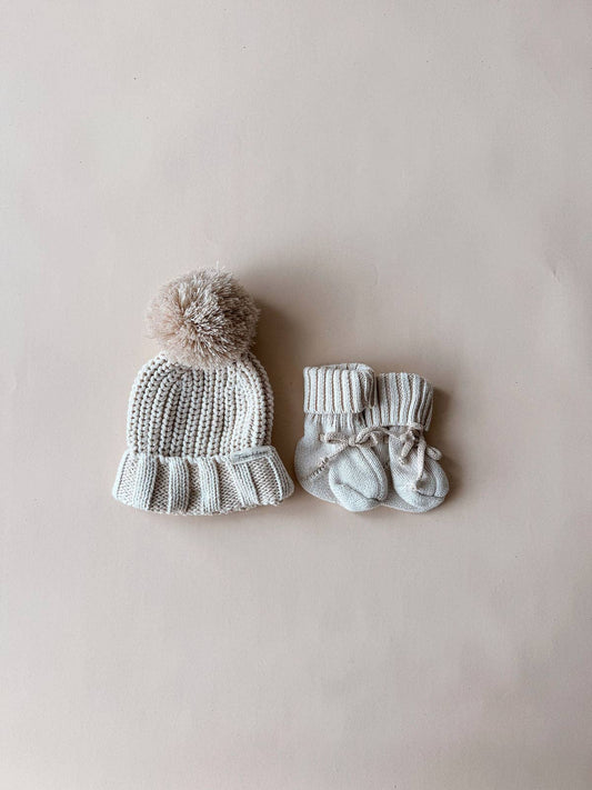 Chunky Cotton Bootie | Oat