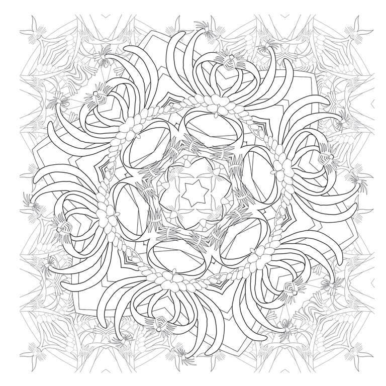Florasphere Calm - Colouring Book