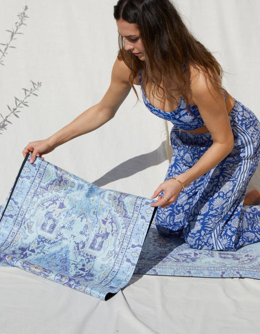 Travel Yoga Mat Oasis Blue 1 mm