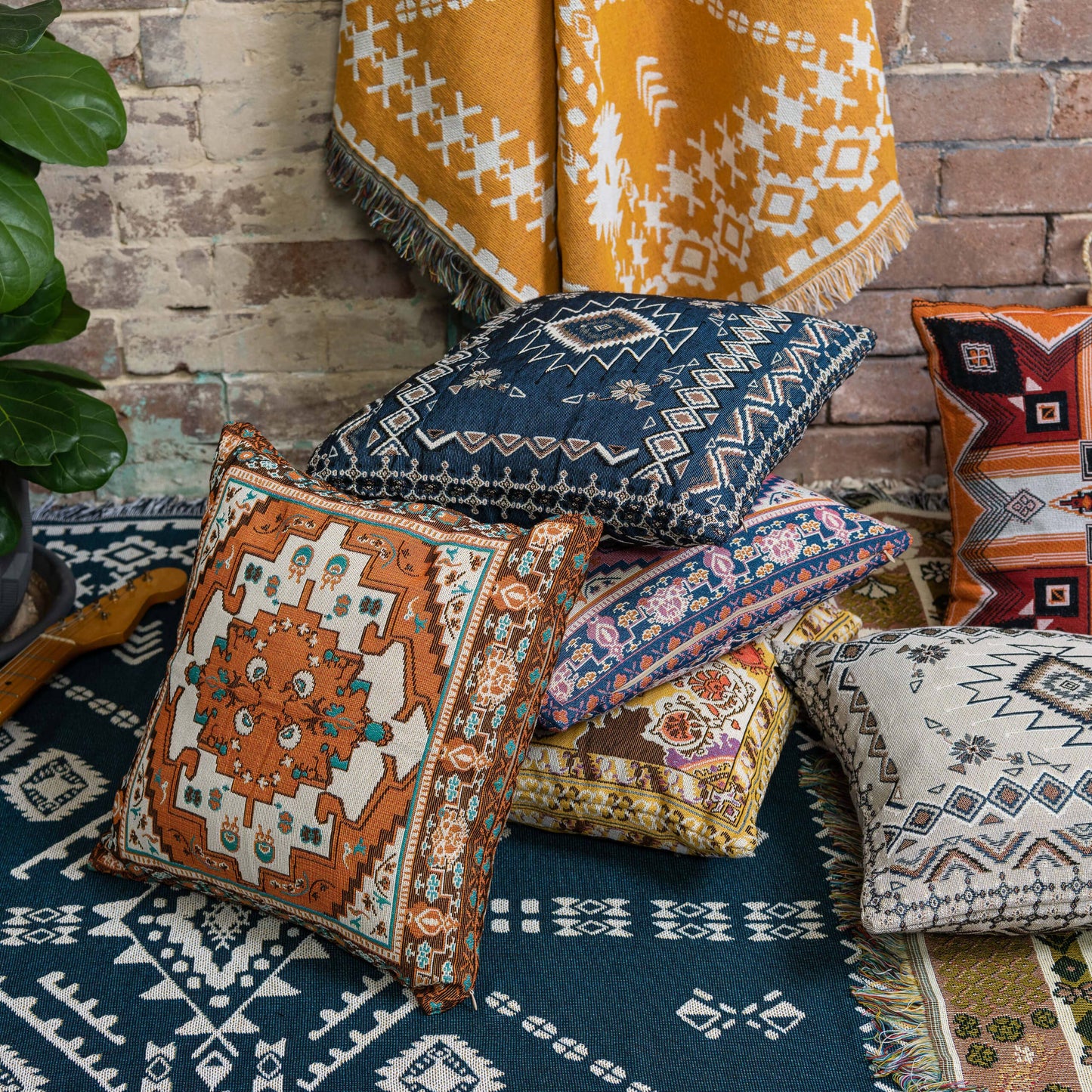 'Norwegian Wood' Woven Scatter Cushion Cover