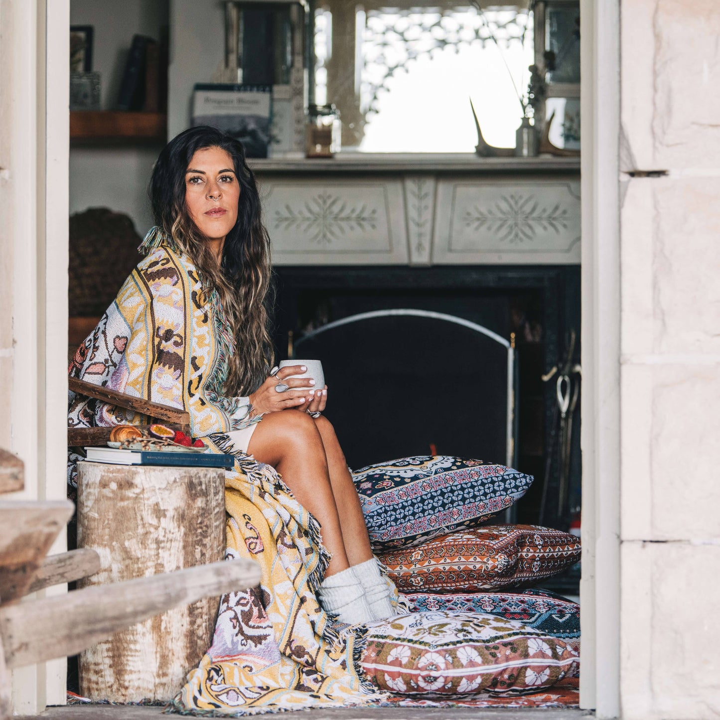 'Eleanor Rigby' Woven Scatter Cushion Cover