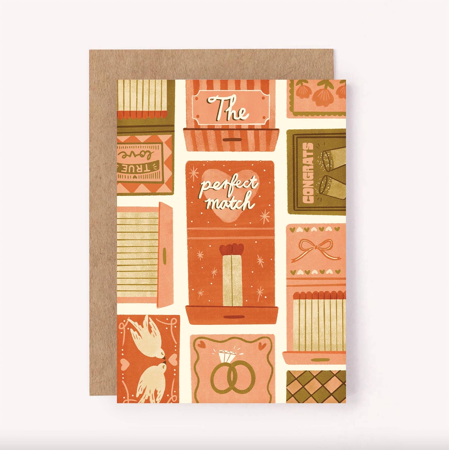The Perfect Match card - Wedding Engagement Anniversary Love