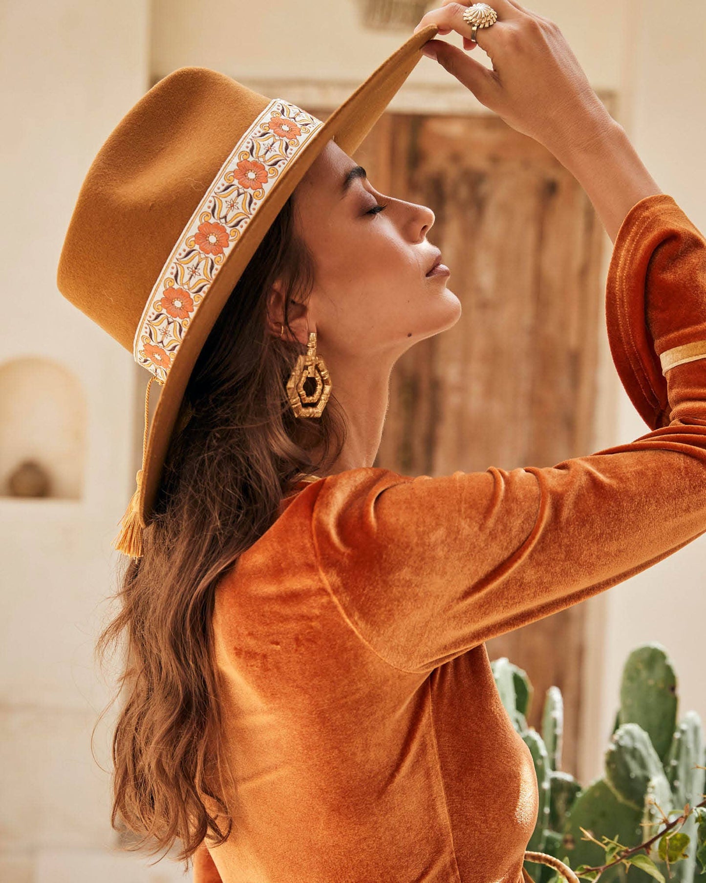 FBS x Nine Lives Bazaar – Rust - Festival Hat