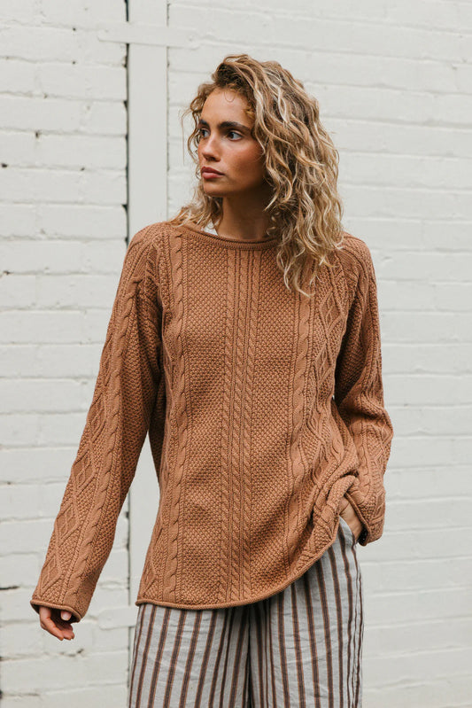 Rory Cable Knit Sweater  | Unisex