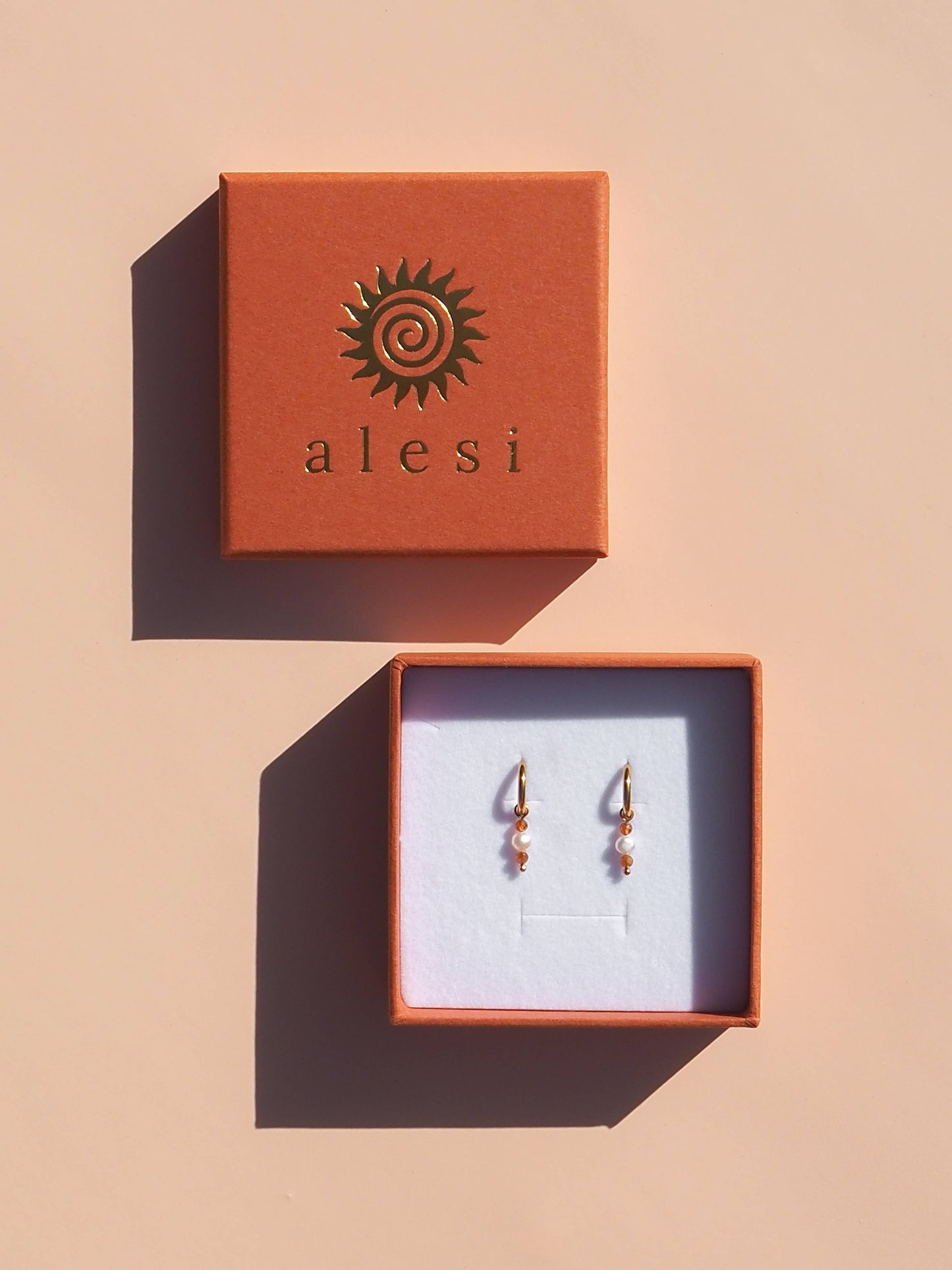 Freshwater Pearl & Gemstone Stack Hoops: Amazonite