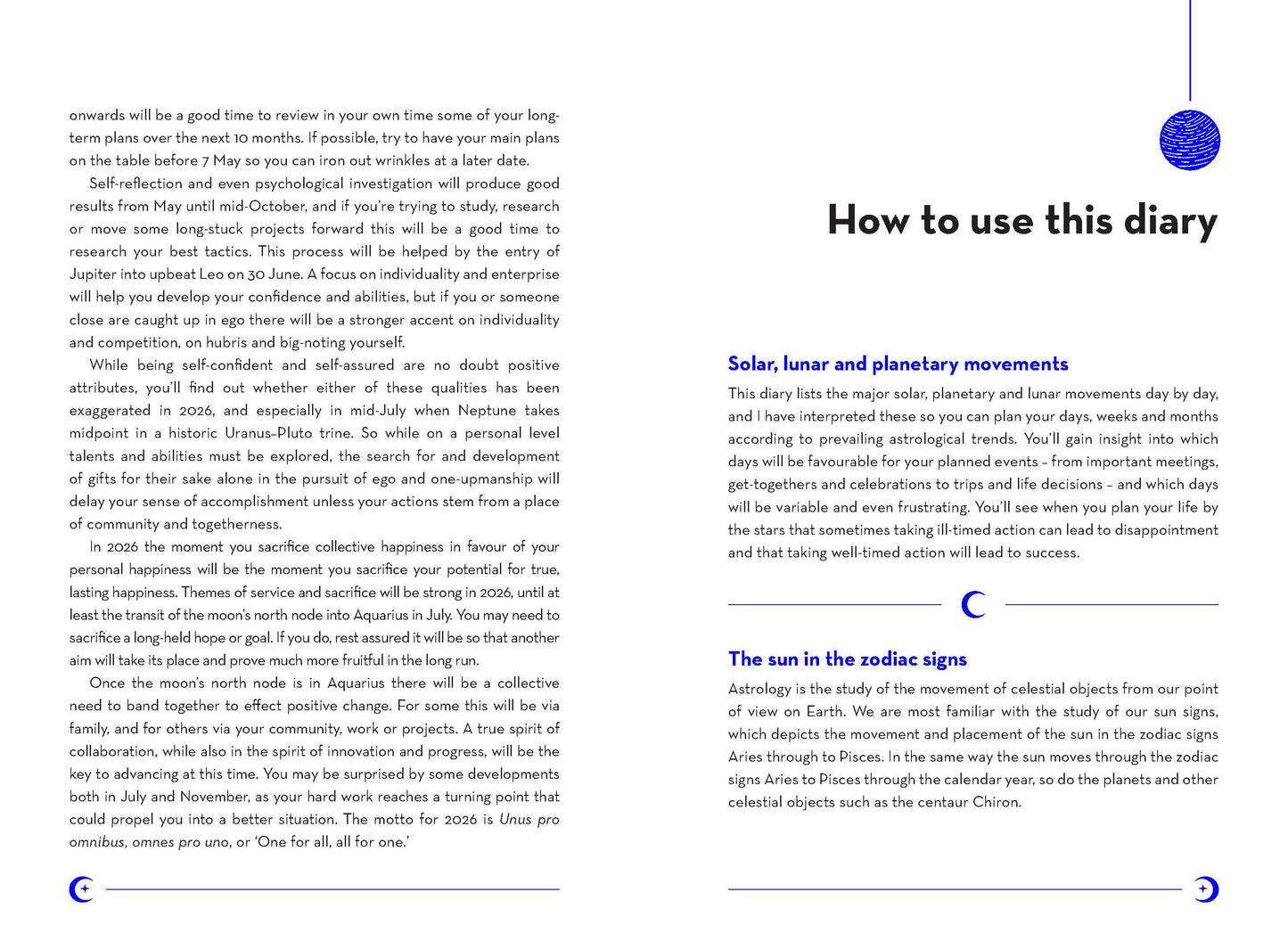 2026 Astrology Diary -  Southern Hemisphere