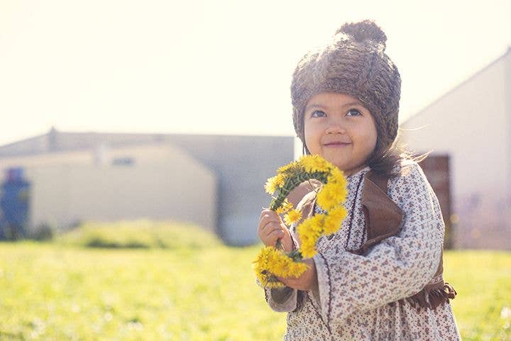 The Shooting Star Beanie - Kids - Beige: Tan / KIDS