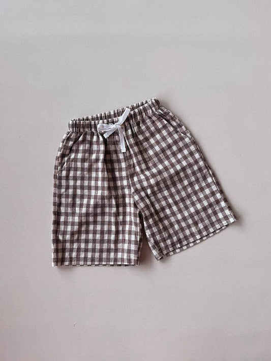 Pop's Bermuda Shorts - Brown Tartan