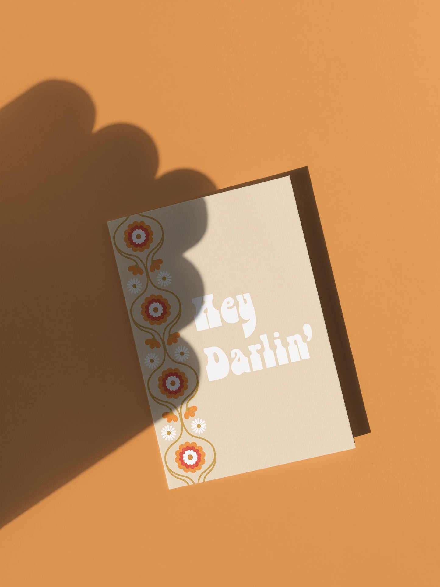 Hey Darlin' Greeting-Vintage Retro Style Greeting Card