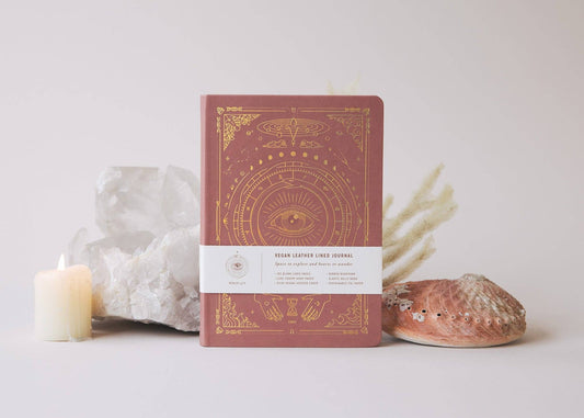 A5 Origins Vegan Leather Journal - Coral Rose