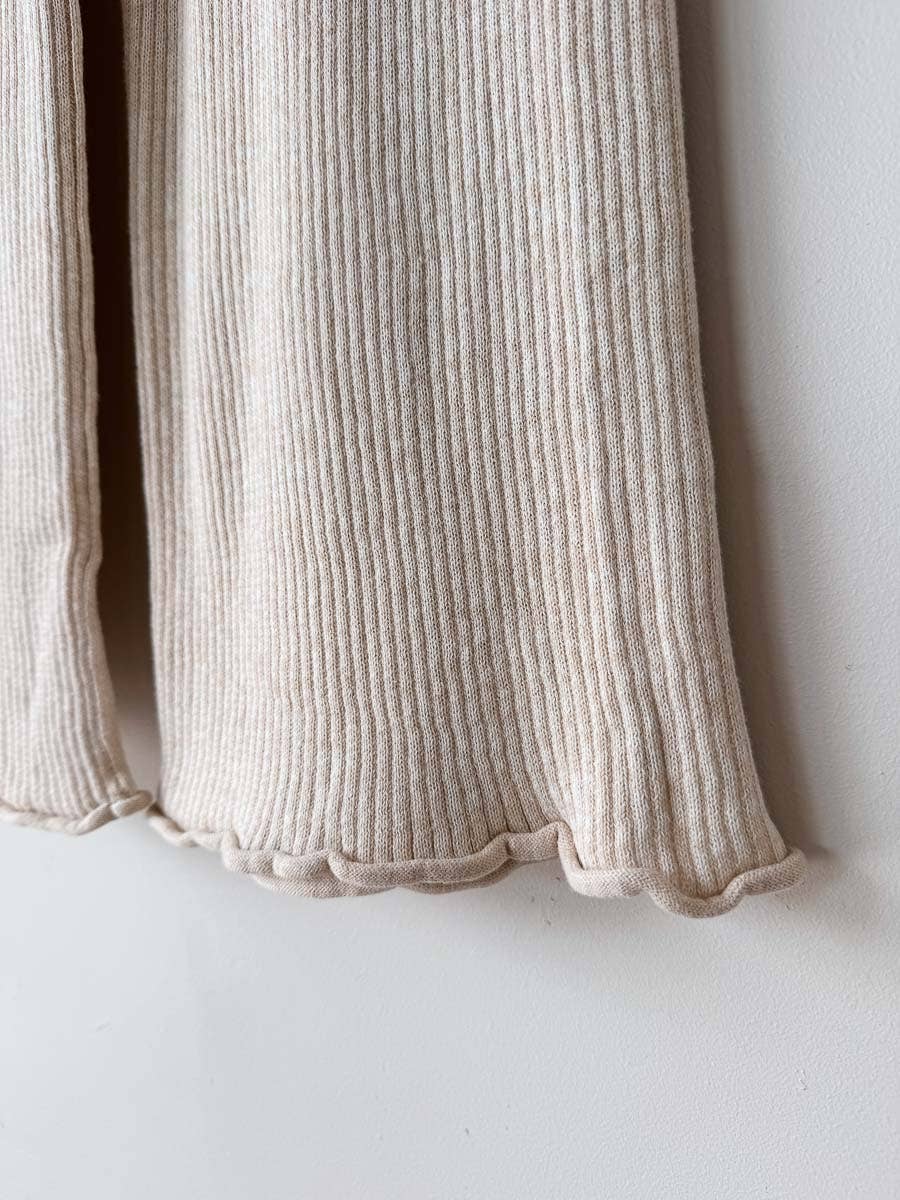 Women's Fine Rib Pants - Sand