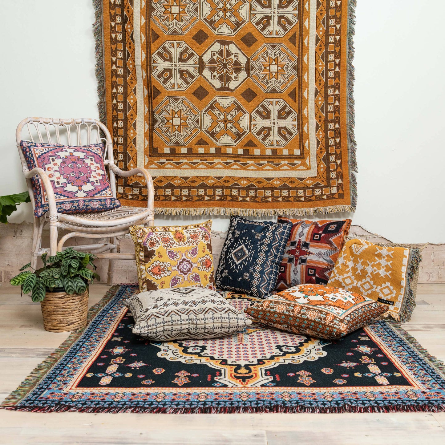 'Norwegian Wood' Woven Scatter Cushion Cover