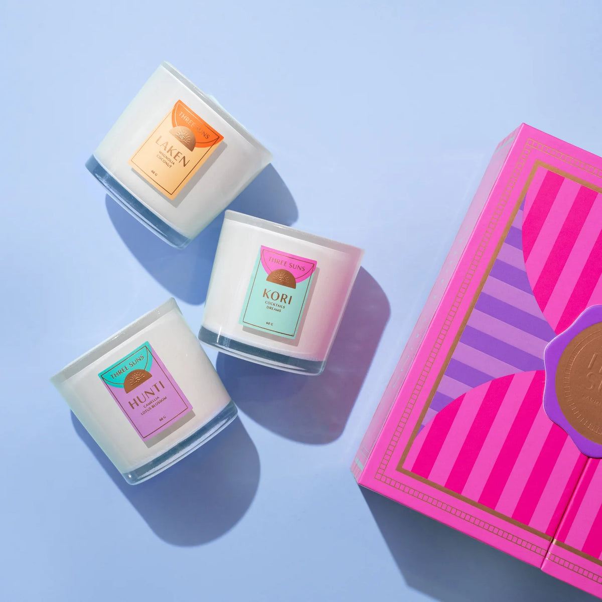 Crystal Candle Trio Gift Set | Hunti, Kori & Laken